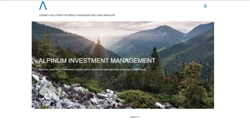 Website of Alpinum Investment Management, a Zurich-based institutional fund manager and partner of FF Marcuard SA